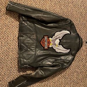 Mens Vintage Pegasus leather jacket size L